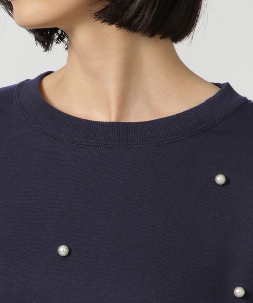 LAKOLE（ラコレ）の「パール裏毛ギャザープルオーバー / 150635（スウェット・レディース・アイボリー/グレー/ネイビー・FREE）」の20枚目の写真