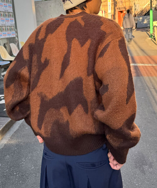 CIAOPANIC（チャオパニック）の「ニュアンス柄ニットカーディガン（カーディガン/ボレロ・レディース・ブラウン/レッド/ブルー系その他/イエロー・ONE SIZE）」の12枚目の写真