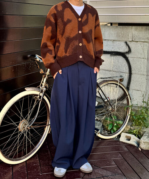 CIAOPANIC（チャオパニック）の「ニュアンス柄ニットカーディガン（カーディガン/ボレロ・レディース・ブラウン/レッド/ブルー系その他/イエロー・ONE SIZE）」の13枚目の写真