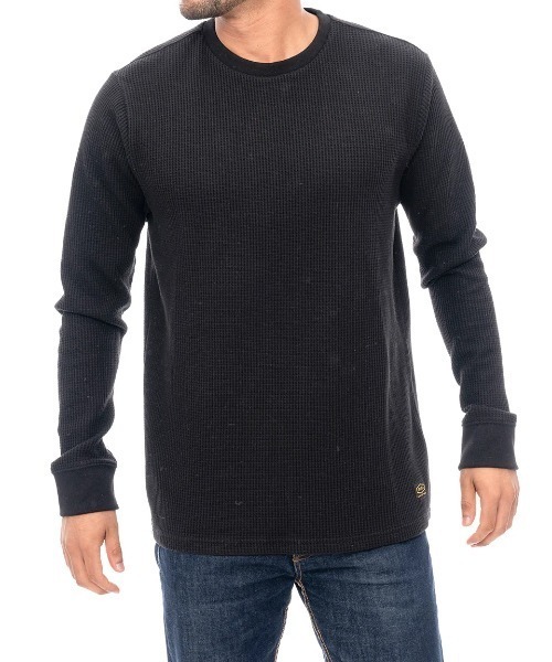【セール】RVCA メンズ DAY SHIFT THERMAL LS ロンＴ 【2024年秋冬モデル】/ルーカワンポイントサーマル長袖ロンT（Tシャツ/カットソー）｜RVCA（ルーカ）