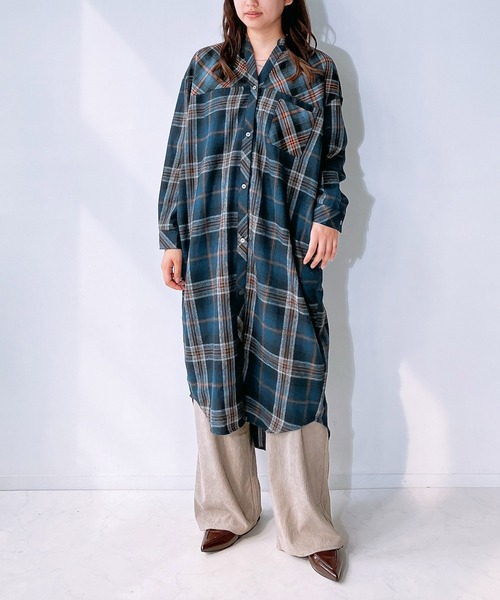 【セール】◇ポケット付きシンプルシャツワンピ―ス（シャツワンピース）｜AS KNOW AS plus（アズノゥアズプラス） 5,584円