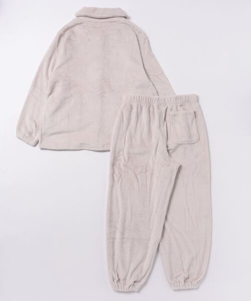 Monocoro toppi（モノコロトッピ）の「フランネル　前開き 上下セット ルームウェア（その他ルームウェア・レディース・ネイビー/パープル/ベージュ・フリー）」の4枚目の写真