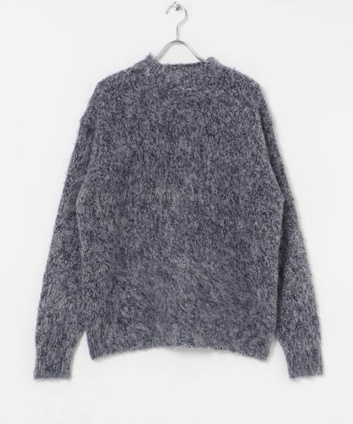 URBAN RESEARCH（アーバンリサーチ）の「new basic MOULINE SHAGGY KNIT（ニット/セーター・メンズ・チャコールグレー/ネイビー・MEDIUM/LARGE）」の6枚目の写真