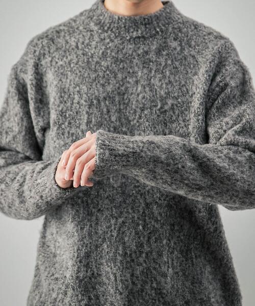 セール】new basic MOULINE SHAGGY KNIT（ニット/セーター）｜URBAN