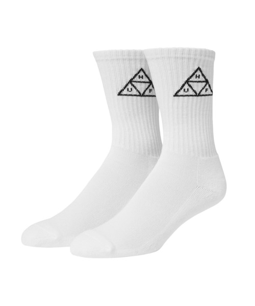 HUF（ハフ）の「CORE 3 PACK CREW SOCKS（ソックス/靴下・メンズ・ブラック×ホワイト・ONE SIZE）」の4枚目の写真