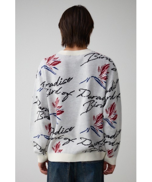 AZUL by moussy(アズールバイマウジー)の「バードオブパラダイスジャガードニット(ニット/セーター・レディース・ブラック系その他/ホワイト系その他・FREE)」の8枚目の写真