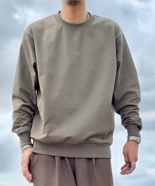 B:MING by BEAMS（ビーミングバイビームス）の「スーパーヘビーウエイト クルーネック カットソー（ユニセックス）（Tシャツ/カットソー・メンズ・ブルー/オフホワイト/ネイビー/ブラック/オリーブ・S/M/L/XL）」の3枚目の写真