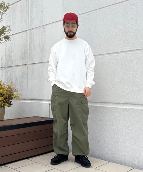 B:MING by BEAMS（ビーミングバイビームス）の「スーパーヘビーウエイト クルーネック カットソー（Tシャツ/カットソー・メンズ・ブルー/オフホワイト/ネイビー/ブラック/オリーブ・S/M/L/XL）」の7枚目の写真
