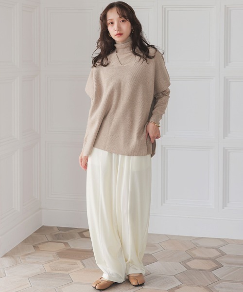 DONOBAN（ドノバン）の「ベロアカーブパンツ（その他パンツ・レディース・ブラック/ホワイト/ブラウン・LONG/SHORT）」の4枚目の写真