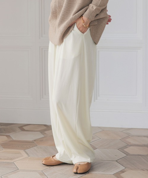 DONOBAN（ドノバン）の「ベロアカーブパンツ（その他パンツ・レディース・ブラック/ホワイト/ブラウン・LONG/SHORT）」の5枚目の写真