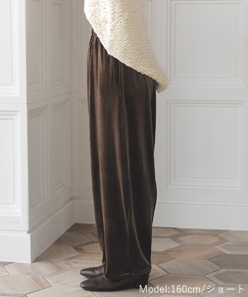 DONOBAN（ドノバン）の「ベロアカーブパンツ（その他パンツ・レディース・ブラック/ホワイト/ブラウン・LONG/SHORT）」の17枚目の写真
