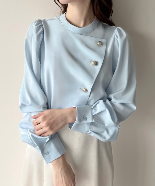 セール】アシメデザインブラウス（シャツ/ブラウス）｜mipiarl