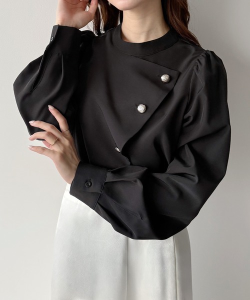 other - マチャット 21SS シャツボレロ ブラウス アシンメトリー デザイン trim_ofalv_item07323ba8862511e
