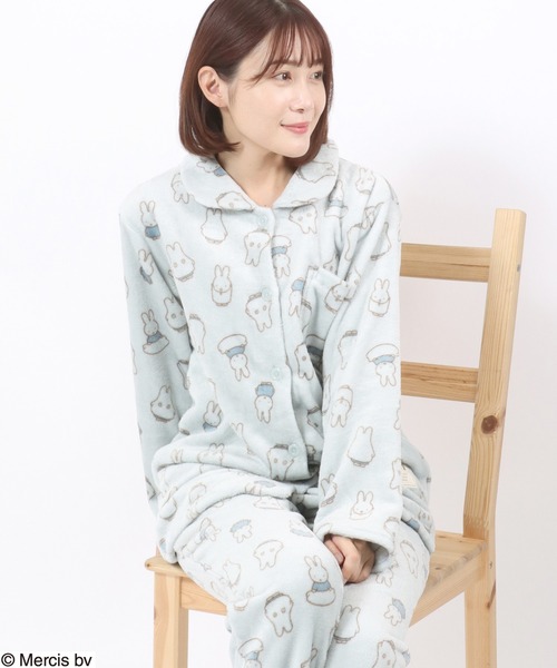 Miffy（ミッフィー）キャラクターふわもこボアフリース起毛総柄