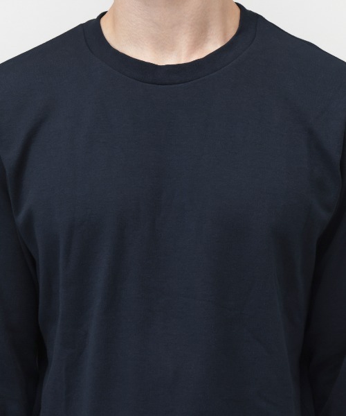 TIGORA(ティゴラ)の「ティゴラ TIGORA iHEAT コットンロングTシャツ(Tシャツ/カットソー・メンズ・ホワイト/ネイビー/グレー/ブラック・S/M/L/LL/3L)」の9枚目の写真