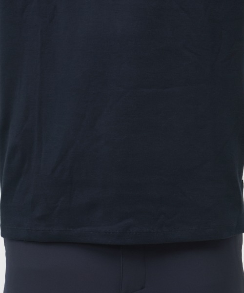 TIGORA(ティゴラ)の「ティゴラ TIGORA iHEAT コットンロングTシャツ(Tシャツ/カットソー・メンズ・ホワイト/ネイビー/グレー/ブラック・S/M/L/LL/3L)」の6枚目の写真