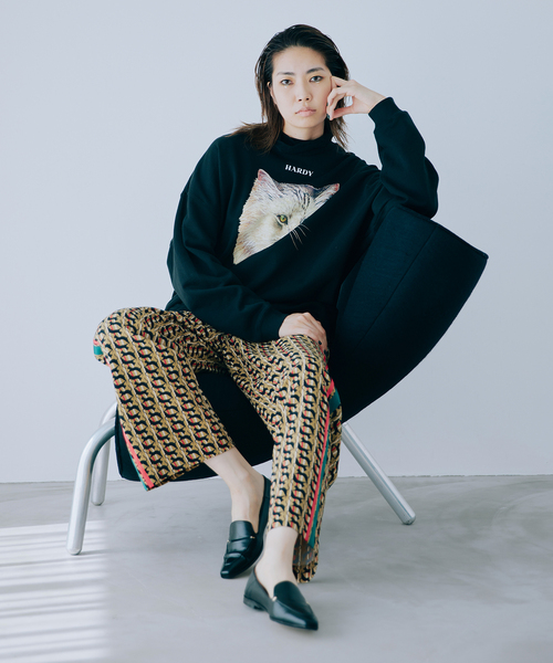 新品タグ付き　HARDY NOIR catプリント　スウェット CAT PRINT スウエット（スウェット）｜HARDY NOIR（アルディー