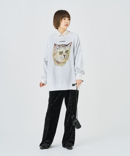 セール】《追加》CAT PRINT スウエット（スウェット）｜HARDY NOIR