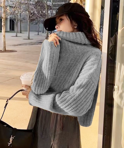 セール】ハイネックニット（ニット/セーター）｜AsheKsha（アシクシャ