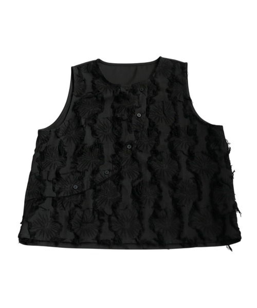 antiqua(アンティカ)の「ジャガードベスト風トップス(その他トップス・レディース・ブラック/アイボリー・ONESIZE)」の17枚目の写真
