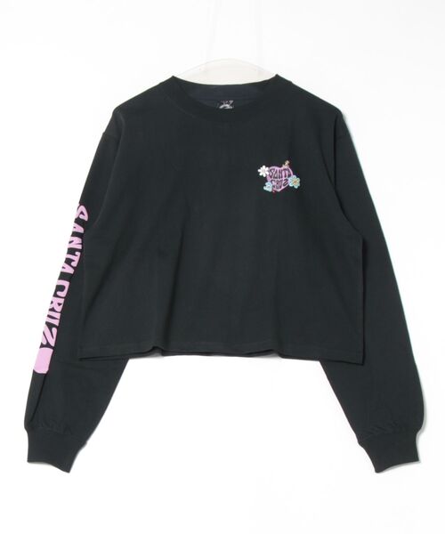 SANTA CRUZ(サンタクルーズ)の「SANTACRUZ/サンタクルーズ クロップド丈ロンT 502251432(Tシャツ/カットソー・レディース・ベージュ/ホワイト/ライトブラック・L/M)」の22枚目の写真
