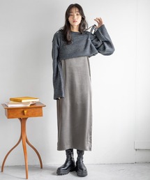 LOWRYS FARM | マルチＷＡＹニットキャミＯＰ２Ｐ　 252447(ワンピース)