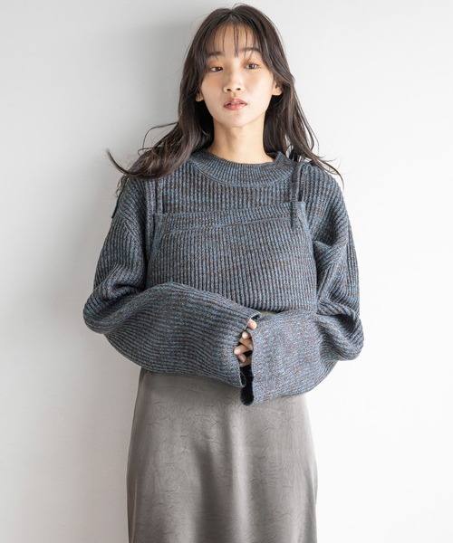 LOWRYS FARM（ローリーズファーム）の「マルチＷＡＹニットキャミＯＰ２Ｐ　 252447（ワンピース・レディース・ブラウン/アイボリー/ブルー/ブラック・FREE）」の5枚目の写真