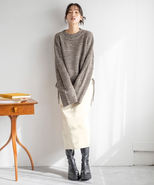 LOWRYS FARM（ローリーズファーム）の「マルチＷＡＹニットキャミＯＰ２Ｐ　 252447（ワンピース・レディース・ブラウン/アイボリー/ブルー/ブラック・FREE）」の7枚目の写真