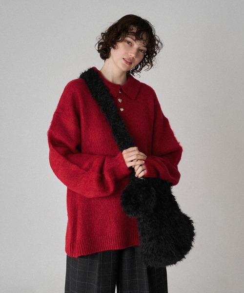 ONCILY(オンシェリー)の「FUR BAG WITH MINI POUCH / ミニポーチ付きファーバッグ(ショルダーバッグ・メンズ・ブラウン/ブラック・FREE)」の21枚目の写真