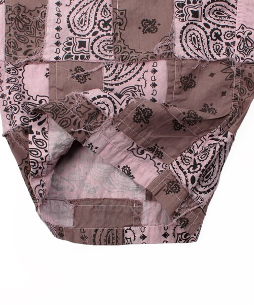 Universal Style Wear（ユニバーサルスタイルウェア）の「Universal Style Wear HAV-A-HANK ハバハンク パッチワーク パンツ（その他パンツ・メンズ・スミクロ/スモークピンク/ホワイト/グレイッシュブルー/グレー・MEDIUM/X-LARGE/LARGE）」の18枚目の写真