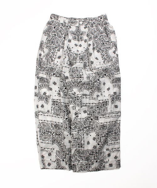 Universal Style Wear（ユニバーサルスタイルウェア）の「Universal Style Wear HAV-A-HANK ハバハンク パッチワーク パンツ（その他パンツ・メンズ・スミクロ/スモークピンク/ホワイト/グレイッシュブルー/グレー・MEDIUM/X-LARGE/LARGE）」の13枚目の写真