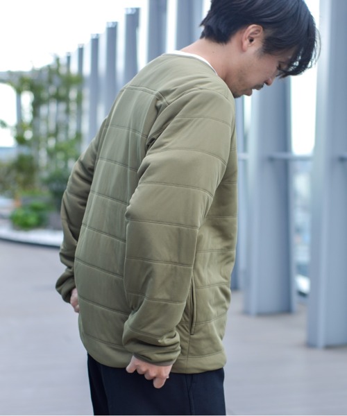 Snow Peak(スノーピーク)の「Flexible Insulated Pullover 中綿(パーカー・メンズ・ブラック/オリーブ/アイボリー・S/M/L)」の4枚目の写真