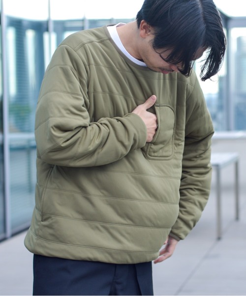 Snow Peak(スノーピーク)の「Flexible Insulated Pullover 中綿(パーカー・メンズ・ブラック/オリーブ/アイボリー・S/M/L)」の5枚目の写真