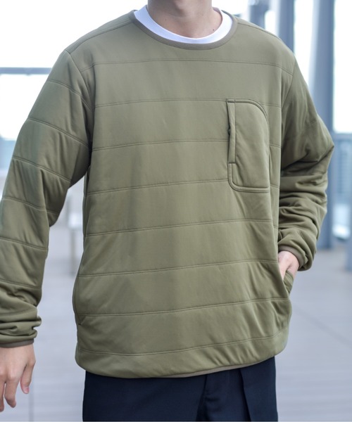 Snow Peak(スノーピーク)の「Flexible Insulated Pullover 中綿(パーカー・メンズ・ブラック/オリーブ/アイボリー・S/M/L)」の6枚目の写真