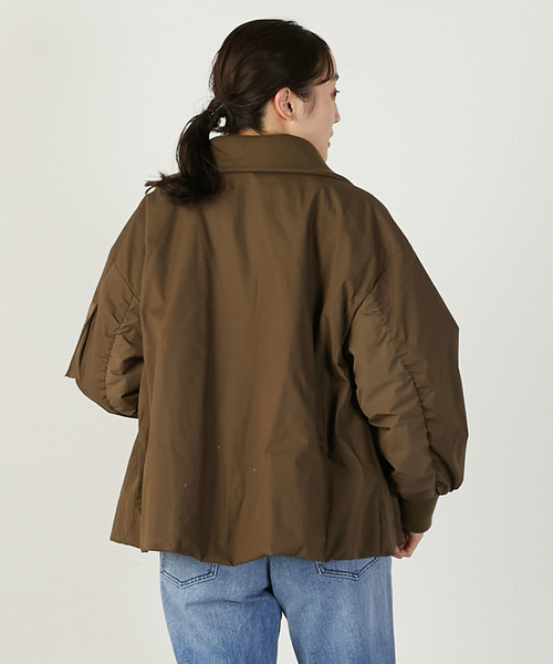 MELROSE claire(メルローズ クレール)の「【薄中綿キルトバルーンジャケット】(その他アウター・レディース・ブラック/ライトグレー/ブラウン・FREE)」の9枚目の写真