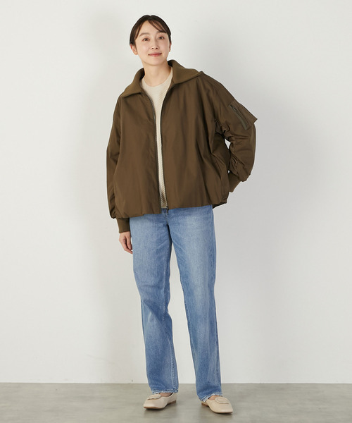 MELROSE claire(メルローズ クレール)の「【薄中綿キルトバルーンジャケット】(その他アウター・レディース・ブラック/ライトグレー/ブラウン・FREE)」の12枚目の写真