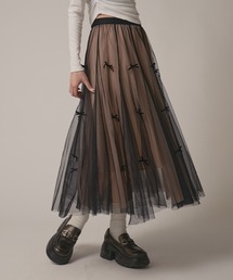 ▲Ribbon Tulle Skirt / リボンチュール ティアードスカート