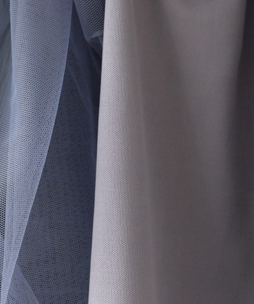 BLANK (ブランク)の「▲Ribbon Tulle Skirt / リボンチュール ティアードスカート(スカート・レディース・ナチュラル/ベージュ/ブラック/グレー・FREE)」の9枚目の写真