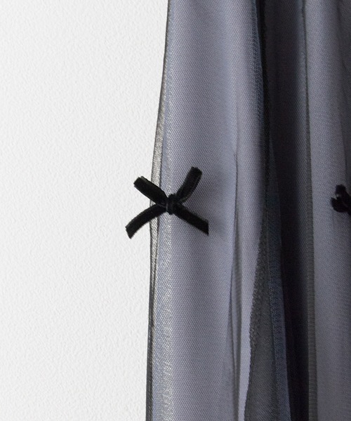 BLANK (ブランク)の「▲Ribbon Tulle Skirt / リボンチュール ティアードスカート(スカート・レディース・ナチュラル/ベージュ/ブラック/グレー・FREE)」の6枚目の写真