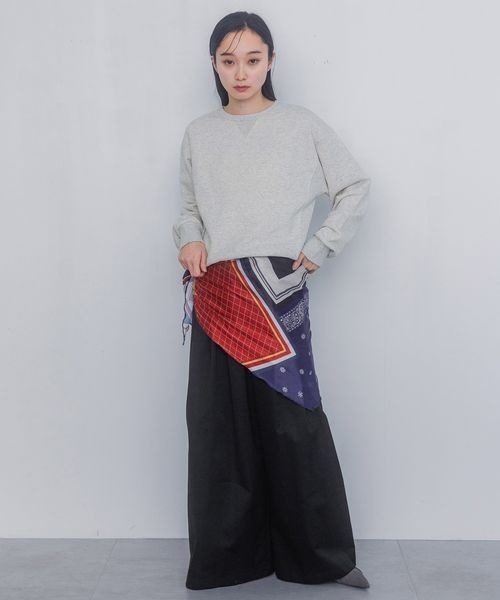 JEANASIS(ジーナシス)の「クリーンジャストウラケプルオーパー/320115(スウェット・レディース・ブラック/杢グレー/ピンク・FREE)」の10枚目の写真