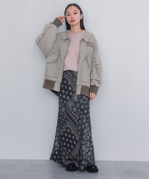 JEANASIS(ジーナシス)の「クリーンジャストウラケプルオーパー/320115(スウェット・レディース・ブラック/杢グレー/ピンク・FREE)」の7枚目の写真