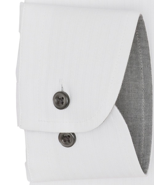 TOKYO SHIRTS(トウキョウシャツ)の「透け防止 形態安定ノーアイロン ボタンダウン 長袖ビジネスワイシャツ(ビジネスシャツ・メンズ・ホワイト・首回り39cm-裄丈80cm/首回り39cm-裄丈84cm/首回り41cm-裄丈82cm/首回り41cm-裄丈86cm/首回り43cm-裄丈86cm/首回り37cm-裄丈80cm/首回り42cm-裄丈82cm/首回り42cm-裄丈86cm/首回り43cm-裄丈82cm)」の3枚目の写真