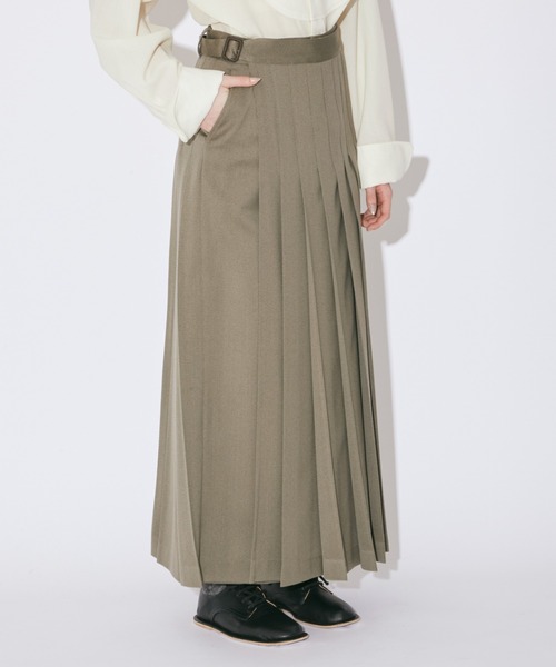 beautiful people（ビューティフルピープル）の「hightwist doeskin  gurkha kilt pants（その他パンツ・レディース・チャコールグレー/カーキ・34/36）」の2枚目の写真