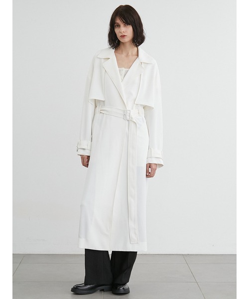 セール】ウエストギャザートレンチコート（その他アウター）｜styling