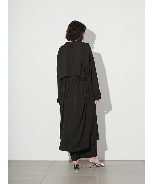 styling/（スタイリング）の「ウエストギャザートレンチコート（その他アウター・レディース・ベージュ/ホワイト/ブラック・1/0）」の8枚目の写真