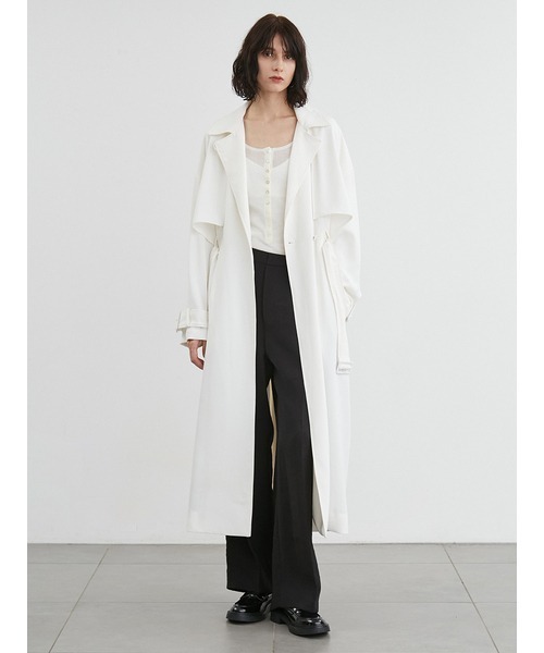 セール】ウエストギャザートレンチコート（その他アウター）｜styling