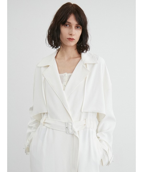 styling/（スタイリング）の「ウエストギャザートレンチコート（その他アウター・レディース・ベージュ/ホワイト/ブラック・1/0）」の15枚目の写真