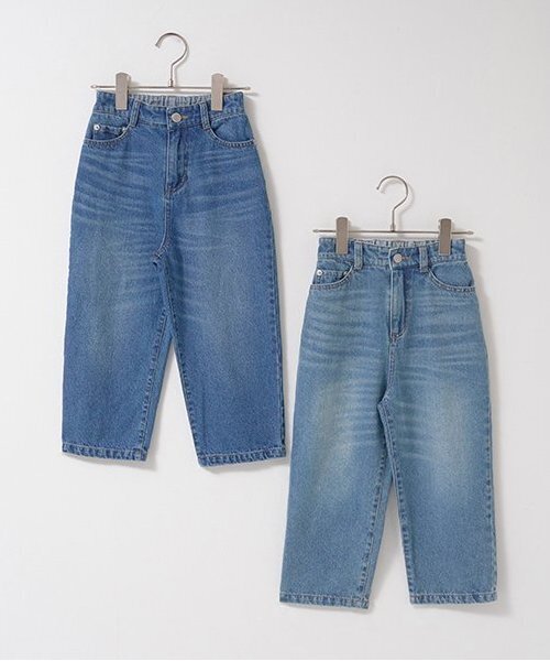 b・ROOM(ビールーム)の「【LOVE DENIM】ストレートパンツ(デニムパンツ・キッズ・サックスブルー/ブルー・110cm/100cm/120cm/130cm/140cm/150cm)」の3枚目の写真
