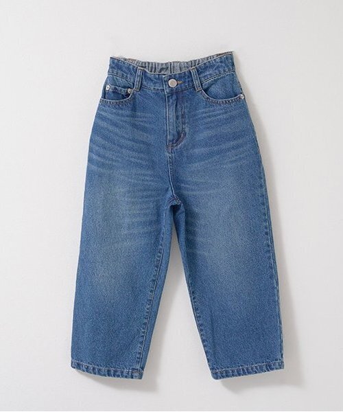 b・ROOM(ビールーム)の「【LOVE DENIM】ストレートパンツ(デニムパンツ・キッズ・サックスブルー/ブルー・110cm/100cm/120cm/130cm/140cm/150cm)」の4枚目の写真