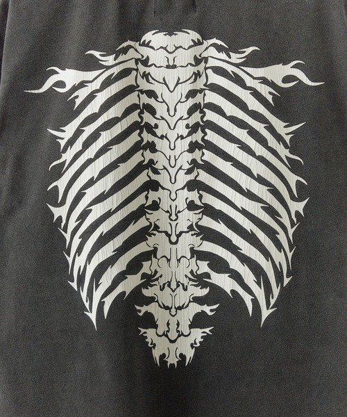 SUPPLIER（サプライヤー）の「SUPPLIER/サプライヤー Vintage Wash Fire Bones Tee Tシャツ（Tシャツ/カットソー・メンズ・ベージュ/ブラック・XL/L/M）」の10枚目の写真